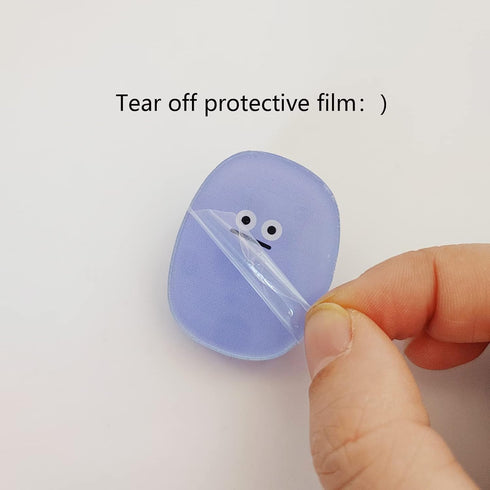 4 Grimace Clips Cute Smiley face Paper Clips Snack Bags Paper Note Stickers for Storage Learning Desktop Storage Organizing Kitchen Desktop...