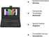 V BESTLIFE Portable Wireless Bluetooth Keyboard with Leather Case, Universal Keyboard with Portfolio Flip Case and Stand, Cover with for 4.5''-6.8...