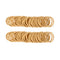 100 Pcs Baby Hair Ties - Gold Hair Bands for thin hair- No Metal Hair Elastics -Ponytail Holder for Kids(2 mm x 2.5 cm,Blonde)...