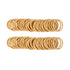 100 Pcs Baby Hair Ties - Gold Hair Bands for thin hair- No Metal Hair Elastics -Ponytail Holder for Kids(2 mm x 2.5 cm,Blonde)...
