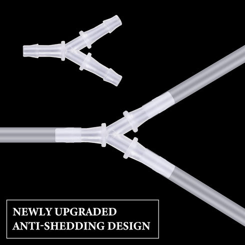 Aquarium Air Pump Connectors, 4 Pieces Y Shape Airline Tubing Connector Anti-Shedding Fish Tank Air Pump Connector Plastic Air Tube Adapters for 3...