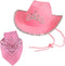Funny Party Hats Cowboy Hat for Adults - Felt Cowboy Hats w/Paisley Bandana...