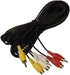 MagicW 10ft 3 Rca Male to 3 Rca Female Audio Video Extension Cable 3RCA Male to Female Audio Composite Extension Video Cable DVD AV TV UK...