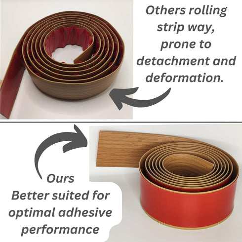 Floor Transition Strip Self-Adhesive Cover Strips Threshold Repair Floor Gap Vinyl Flooring Transitions Laminate Floor Flat Divider Strip Minimali...