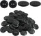 50 Pcs Premium 2-Hole Resin Sewing Buttons - Black Round Mixed Buttons for Sewing, DIY, and Holiday Decoration (Black)...