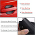 4Pcs TPU Carbon Fiber Like Car Door Handle Cup Protective Sticker Auto Door Paint Guard Car Door Cup Scratch Protection Films Universal Door Handl...