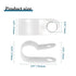 100 Pcs 3/8 Inch R-Type Clip Clamp, Nylon P-Type Mounting Clips, Cable Clip Wire Clamp for Wire Management, Stainless Steel Screws Included...