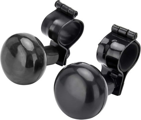 Steering Wheel Spinner Knob - 2 Packs Steering Wheel Suicide Knob - Universal Wheel Accessories Arthritis Handicap Spinner (Black)...