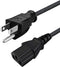 8ft AC Power Cord Replacement for Vizio VX32L VX20L VX200e VW32L VW42L VX37L VW26L VA220e VA19L VL320M VA320M VF550m VA6 VMM26 Smart LCD TV 3 Pron...