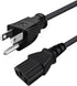 8ft AC Power Cord Replacement for Vizio VX32L VX20L VX200e VW32L VW42L VX37L VW26L VA220e VA19L VL320M VA320M VF550m VA6 VMM26 Smart LCD TV 3 Pron...