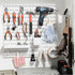 Pegboard Accessories Combination Wall Organizer,2PC of Clip, for Pegboard Shelf,Postcard Folder ?Photo Clip,White (Clips)...