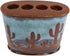 Ebros Rustic Southwestern Desert Cactus Arizona Wilderness Bathroom Accent Resin Figurine Accessories Western Country Cabin Lodge Decorative (Toot...