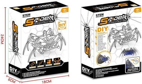 DIY Spider Robot Building Kits Assemble Scientific Robot Toy Science Explorer Toys Gift for Kids...