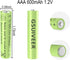 AAA Rechargeable Solar Light Batteries NiMh 1.2V 600mAh for Outdoor Garden Solar Lights, Battery String Lights Pre Charged(12 Pack)...