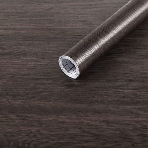 Arthome Peel and Stick Wood Contact Paper Self-Adhesive Brown Walnut Wallpaper,Decorative Vinyl Film for Countertop,Cabinets,Shelf,Drawer Liner,Ea...