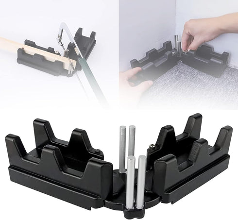 2-in-1 Mitre Measuring Cutting Tool, Measuring and Sawing Mitre Angles Cutting Tool for Home Improvement, Carpentry Work, Miter Saw Protractor Too...