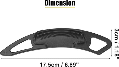 X AUTOHAUX 1 Pair Steering Wheel Paddle Shifter Extension Aluminum Alloy Black for Honda Accord 2013-2018 Spirior 2015-2018 Odyssey 2015-2018...