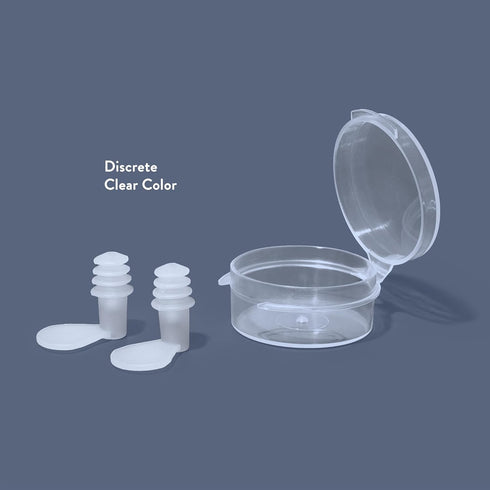 EarPlanes+ Invisible Airplane Travel Ear Protection Clear low-Profile Design (Small, 3, Count)...