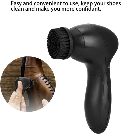 Electric Shoe Brush Shoe Polishing Kit, Handheld Portable Shoe Shine Kit Shoe Cleaning Kit, Shoes Dirt Removing Dust Cleaning Polisher for Leather...