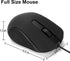 Wired USB Computer Mouse-Wired Mouse with Ergonomic Design, USB Computer Mouse for Laptops and PCs,Office and Home Mice (Black, Wired)...