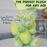 WISHPETS Plush Green 12" ConfettiSoft Dragon Soft Stuffed Animal...