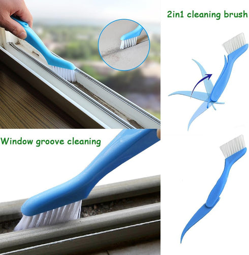 12Pcs Small Cleaning Brush, Crevice Gap Cleaning Brush,Door Window Track Groove Corner Crevice Cleaning Brushes for cleaning window grooves/Bathro...