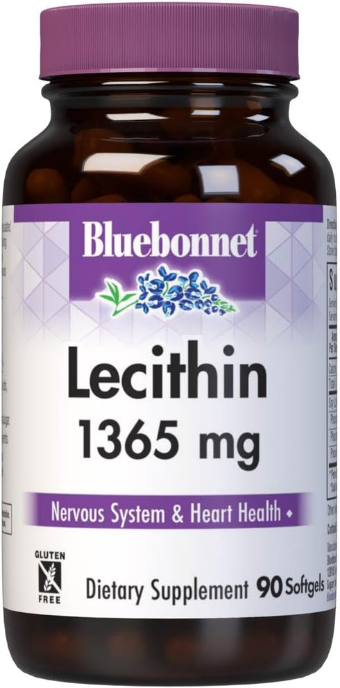 Bluebonnet Lecithin 1365mg, 90 count...