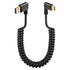 SinLoon 90 Degree USB Type C Spring Cable 5Gbps Retractable USB3.0 to USB C Charging Cable and Data Transfer for Phone, Tablet, Other USB C Device...