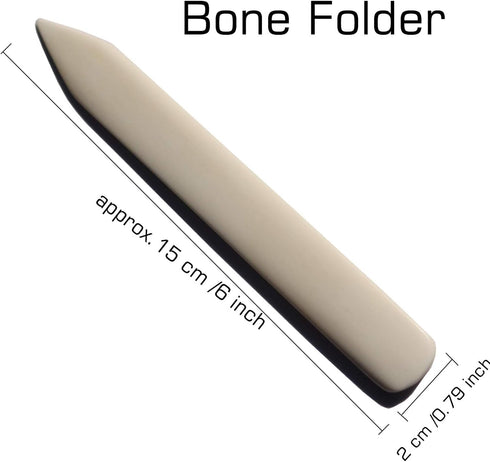 VENCINK Genuine Bone Folder Paper Creaser Set Folding Scoring Burnishing Crafting Scrapbooking Tools for Bookbinding, Paper and Leather Crafts, Or...