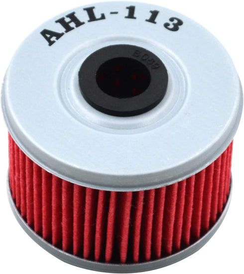 AHL 113 Oil Filter for Honda TRX420TE TRX 420TE TRX420 TRX 420 TE Fourtrax Rancher ES 420 2007 2008 2009 2010 2011 2012 2013...