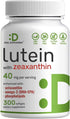 DEAL SUPPLEMENT Lutein and Zeaxanthin Supplements, 40mg Per Serving | 300 Softgels, Enhanced with Astaxanthin, Omega-3s and Phospholipids, Essenti...