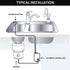 Garbage Disposal Air Switch Kit for SinkTop Waste Disposal with Stainless Steel Brushed Nickel Long Air Button by briidea...