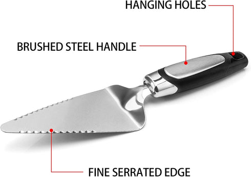2PCS Flatware Pie Server Stainless Steel Cake Cutter, Pizza/Tart/Dessert Slicer....