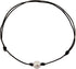 Single Pearl Choker Necklace can be Adjustable Leather Cord One Bead Jewelry for Women Handmade...