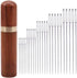 25Pieces hand sewing Big Eye Needles sharp needle?with Solid wood Needle Case for...