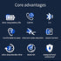Earphone Wireless Bluetooth, OWS Hanging Bluetooth 5.4 Earphones, Open Ear Headset Ball - Portable and Comfortable, HiFi Stereo Sound Headphones N...