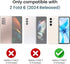 tharlet Compatible with Samsung Galaxy Z Fold 6 Case, Slim Fit Full Body Protection Case for Women Girls, Ultra Thin Hard PC Back Anti Scratch Cov...