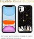 Cute Cat iPhone 11 Case - 6.1 Inch Yellow Cat Pattern iPhone Case, Non-Slip Pattern Design and Shock Absorption, Soft Silica Gel Frame Support Bla...
