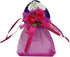 50pcs Sheer Organza Favor Bags for Wedding 3.8x4.8'' Gift Bags Samples Display Drawstring Rose Pouches (hot Pink)...