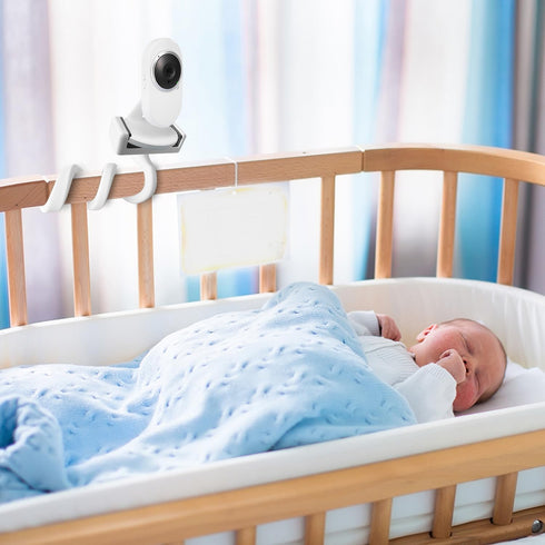 Universal Baby Monitor Mount Holder for Vtech VM3252 VM819, Hello Baby HB30 HB35, and Most 5.3 to 8.1cm Wide Baby Monitors Camera Shelf for Crib C...