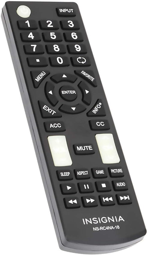 New Remote Control NSRC4NA18 Compatible with NS-RC4NA-18 Remote for Insignia TV Models Ending with A12 A13 A14 A15 A16 A17 A18 A19 A20...