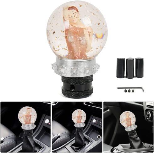 muge racing Universal Acrylic Shift Knob Gear Shift Knob Fit Most Manual Automatic Cars Truck SUV (D Style)...