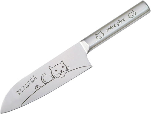 Toa Metal Merpel Santoku Knife 770-305 Blade Length: Approx. 6.7 inches (170 mm)...