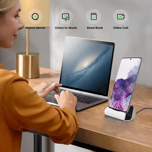 USB C Charging Dock Stand, Fast Charing Station for iPhone 15 Series, Samsung Galaxy, Switch/Switch Lite, LG, HTC, and More Type-C Phones...