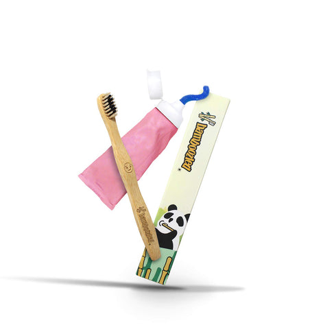 Bamboozled | Kids Bamboo Toothbrush | Child Size, Biodegradable Handle | BPA Free, Charcoal Infused Soft Bristles | Set of 6 | The Natural Way to ...