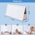 Mini Desktop Double-side Dry Erase Board, Foldable Double-side Stand-up Whiteboard with Dual-tip Marker (Two Board)...