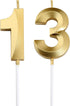 13th Birthday Candles,Gold Number 13 Cake Topper for Birthday Decorations Party Decoration...