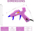 Glue Gun, Hot Glue Gun Kit with 30 Glue Sticks, Mini Hot Melt Glue Gun for Crafts, Mini Craft Glue Guns with Carry Case for School DIY Arts, and H...