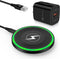 Samsung Fast Wireless Charging Pad,15W Android Wireless Phone Charging Station Stand with QC 3.0 Adapter for Samsung Galaxy S24 Ultra/S23/S23FE/S2...