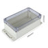 Waterproof Dustproof ABS Plastic Junction Box Universal Electric Project Enclosure with PC Clear Transparent Cover 6.2"x3.5"x2.5"(158mmx90mmx64mm)...